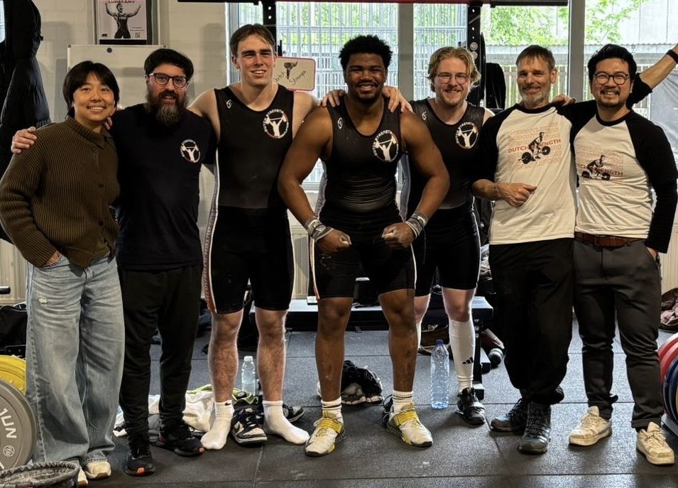 Dutch Strength team na een weightlifting wedstrijd